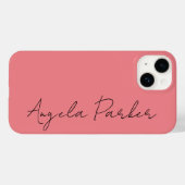 Handschriftafbeelding Eenvoudige roze professionel Case-Mate iPhone Case (Achterkant (horizontaal))