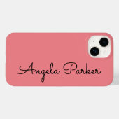 Handschriftafbeelding Eenvoudige roze professionel Case-Mate iPhone Case (Achterkant (horizontaal))