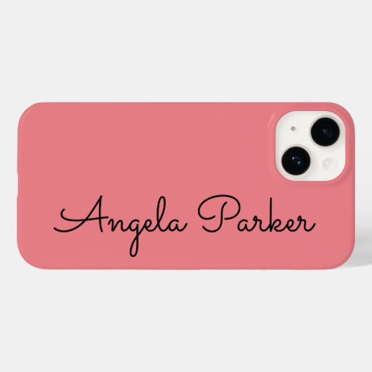 Handschriftafbeelding Eenvoudige roze professionel Case-Mate iPhone Case (Achterkant (horizontaal))