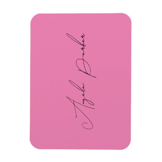 Handschriftafbeelding Eenvoudige roze professionel Magneet (Verticaal)