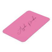 Handschriftafbeelding Eenvoudige roze professionel Magneet (Linkerzijde)