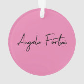 Handschriftafbeelding Eenvoudige roze professionel Ornament (achterkant)