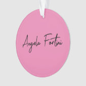 Handschriftafbeelding Eenvoudige roze professionel Ornament (voorkant)