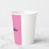 Handschriftafbeelding Eenvoudige roze professionel Papieren Bekers (Links)