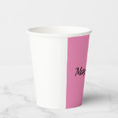 Handschriftafbeelding Eenvoudige roze professionel Papieren Bekers (Rechts)