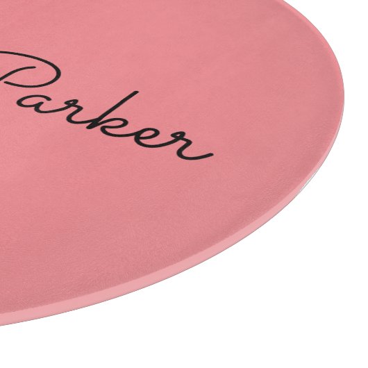 Handschriftafbeelding Eenvoudige roze professionel Snijplank (Hoek)