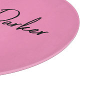 Handschriftafbeelding Eenvoudige roze professionel Snijplank (Hoek)