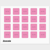 Handschriftafbeelding Eenvoudige roze professionel Vierkante Sticker (Vel)