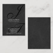 Handschriftafbeelding grijs Uniek Visitekaartje (Voorkant / Achterkant)
