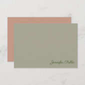 Handschriftafbeelding Naam Elegant Colors Sjabloon (Voorkant / Achterkant)