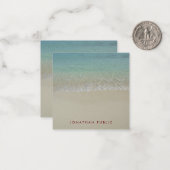 Handschriftafbeelding Sjabloon Zee Waves Sand (Voorkant / Achterkant in situ)