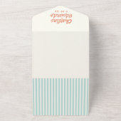 Handschriftafel Retro Weddenschap All In One Uitnodiging (Buitenkant)