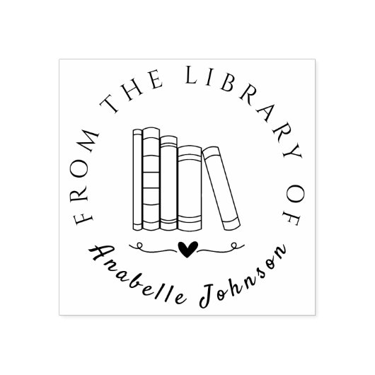  handschriftboeken uit de bibliotheek rubberstempel (Afrduk)