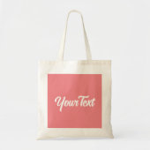 Handschriftekst Blush roze Sjabloon script Tote Bag (Voorkant)