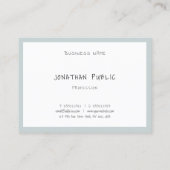 Handschriftekst Moderne minimalistische Sjabloon E Visitekaartje (Achterkant)