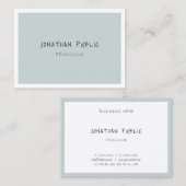 Handschriftekst Moderne minimalistische Sjabloon E Visitekaartje (Voorkant / Achterkant)