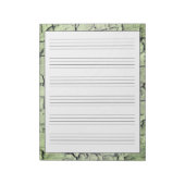 Handschriftenbladen Robuuste pagina Groen Notitieblok (Linkerzijde)