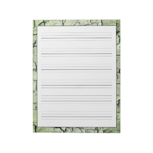 Handschriftenbladen Robuuste pagina Groen Notitieblok (Linkerzijde)