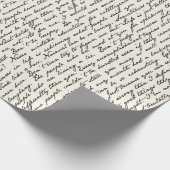  handschriftenomslag van de Specialiteit van het M Cadeaupapier (Hoek)