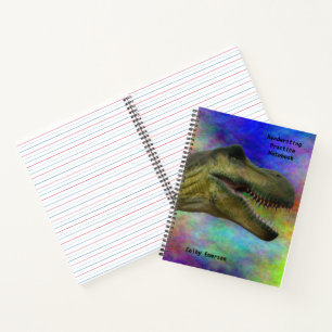Handschriftenpapier - Dinosaur-ontwerp Notitieboek