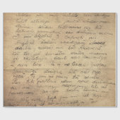  handschriftenstijl 12 Verpakkingspapierrol Cadeaupapier (Vlak)