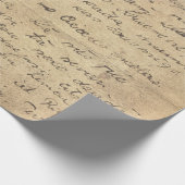  handschriftenstijl 12 Verpakkingspapierrol Cadeaupapier (Hoek)