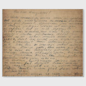  handschriftenstijl 16 Verpakkingspapierrol Cadeaupapier (Vlak)