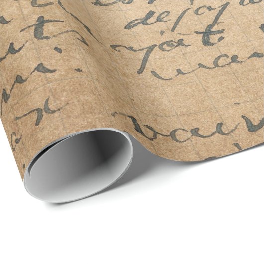  handschriftenstijl 16 Verpakkingspapierrol Cadeaupapier (Rol Hoek)