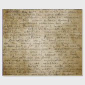  handschriftenstijl 3 Verpakkingspapierrol Cadeaupapier (Vlak)