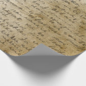  handschriftenstijl 3 Verpakkingspapierrol Cadeaupapier (Hoek)