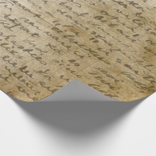 handschriftenstijl 3 Verpakkingspapierrol Cadeaupapier (Hoek)