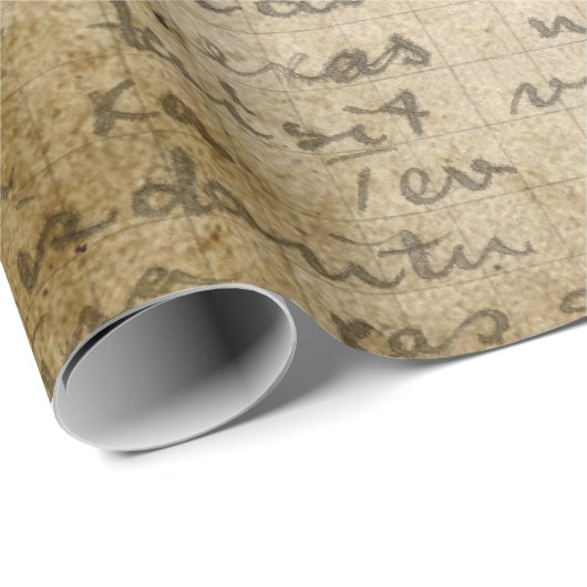  handschriftenstijl 3 Verpakkingspapierrol Cadeaupapier (Rol Hoek)