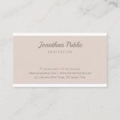 Handschriftreductie Moderne, elegante Sjabloon Pro Visitekaartje (Achterkant)