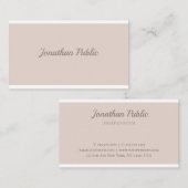 Handschriftreductie Moderne, elegante Sjabloon Pro Visitekaartje (Voorkant / Achterkant)