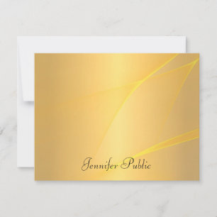 Handschriftscriptnaam Gouden achtergrond Sjabloon