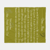 Handschrifttypografie Fleece Deken (Voorkant (Horizontaal))