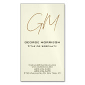Handschriftweg Initialen Professional Modern Magnetisch Visitekaartje (Voorkant Verticaal)