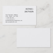 Handschrijvend Calligraphic Script WhiteBusiness-K Visitekaartje (Voorkant / Achterkant)