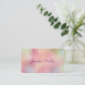 Handschrijvend de Sjabloon van het Manuscript Mode Visitekaartje (Staand voorkant)