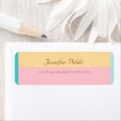 handscriptnaam kleurig retouradres etiket (Insitu)