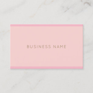 Handscriptnaam Plain Elegant roze goudvormig Visitekaartje