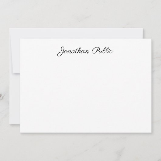 Handscriptnaam Sjabloon Professional Trendy (Voorkant)