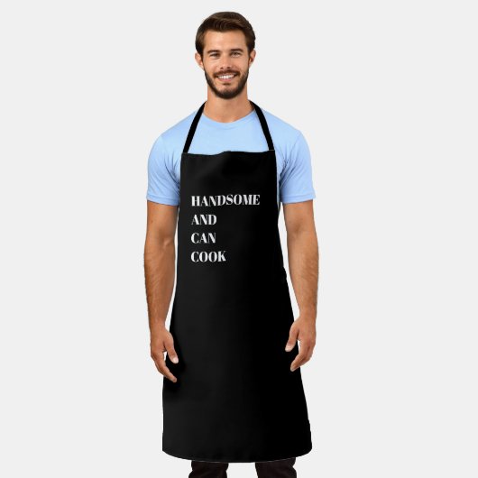 Handshaar en kan koken schort (Gedragen)