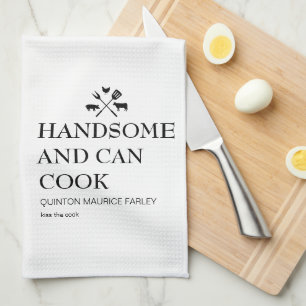 Handshaar en kan koken theedoek