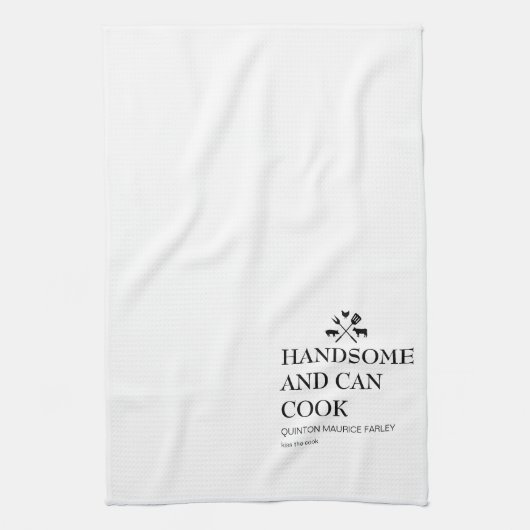 Handshaar en kan koken theedoek (Verticaal)