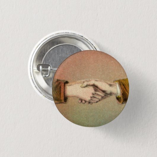 Handshake 1-inch ronde Button (Voorkant /achterkant)