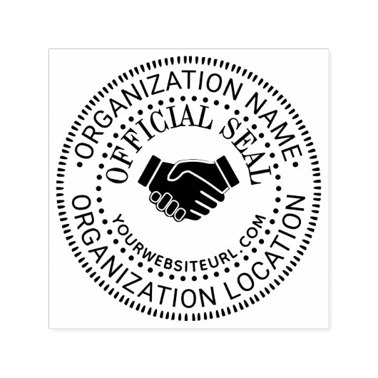 Handshake Algemene Aangepaste Officiële Stempel Nm (Design)