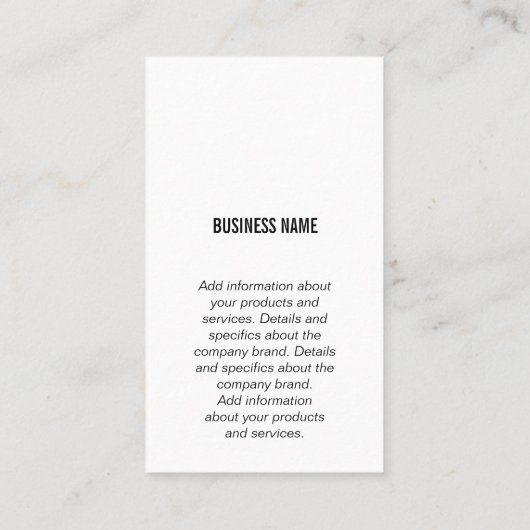 handshake deal | Financiële grafieken Visitekaartje (Achterkant)