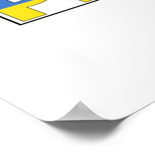 Handshake of Peace, Ukraine Russia Flag Poster (Hoek)