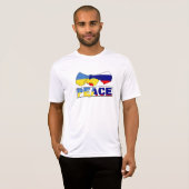 Handshake of Peace, Ukraine Russia Flag T-shirt (Voorkant volledig)